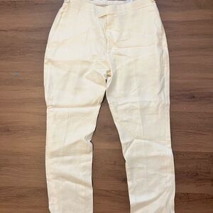 Banana Republic Men's White Chinos